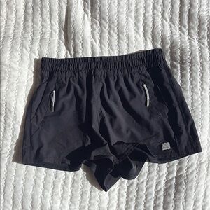 Vuori Black Athletic Shorts Lightweight